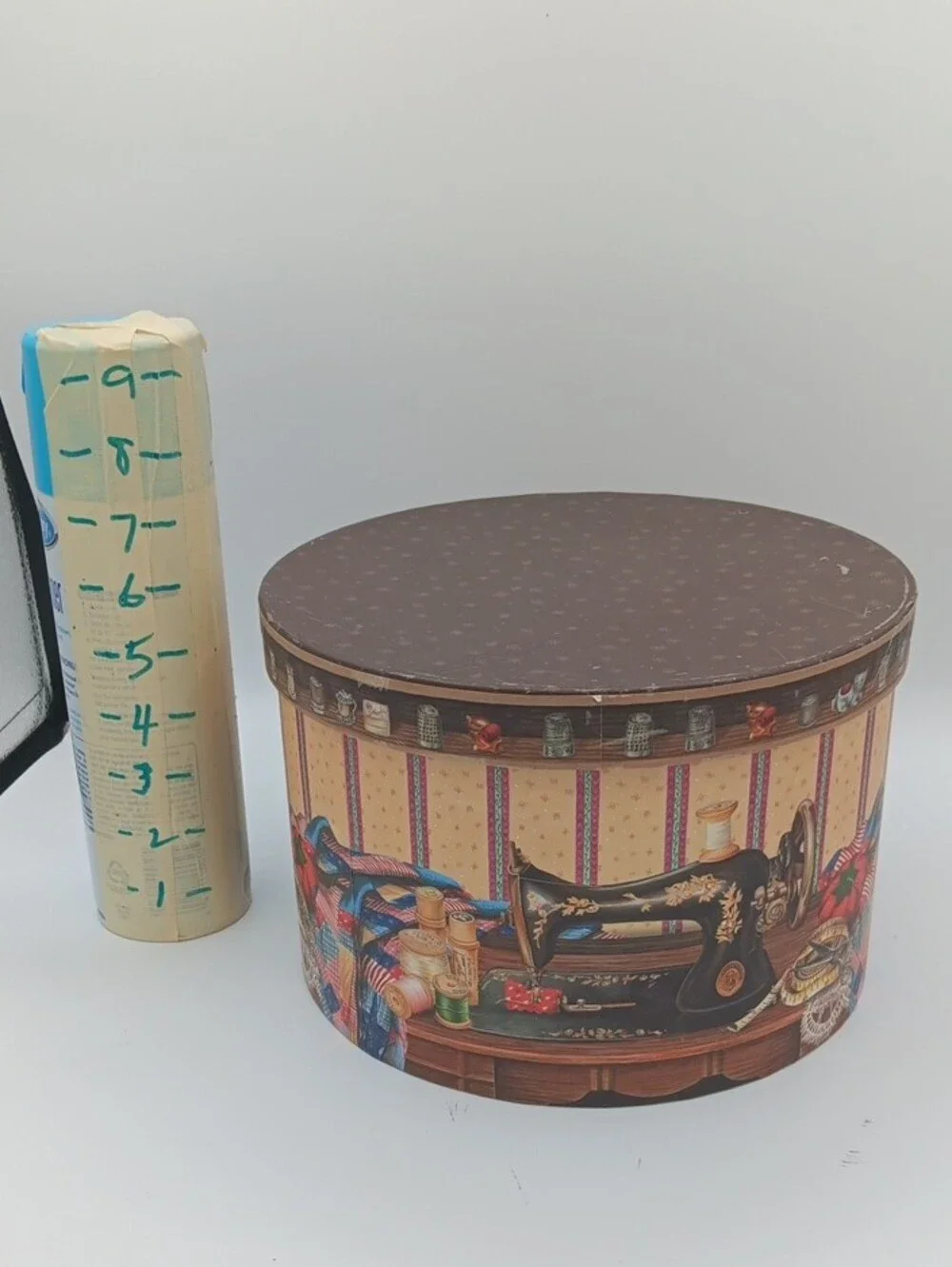 Beige Vintage-Sewing Style Decorative Storage Boxes Set, Box N Box N Box